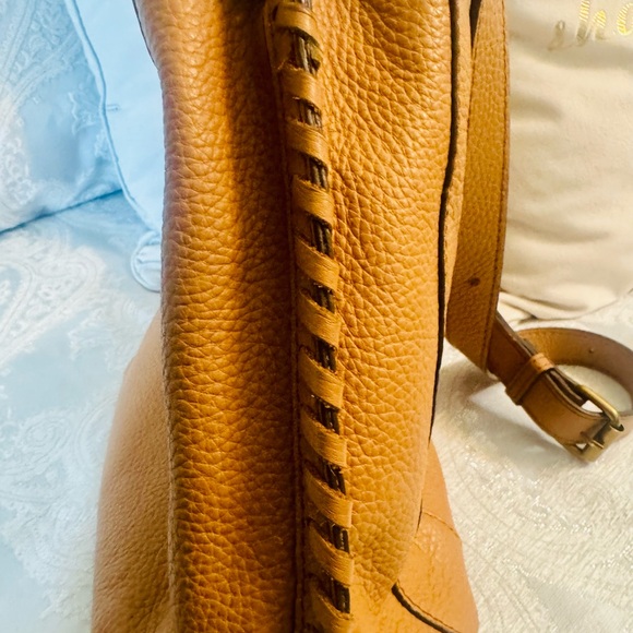 American Leather Crossbody Bag in Tan - Picture 7 of 11